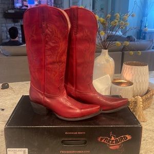 Freebird Red Cowboy Boots